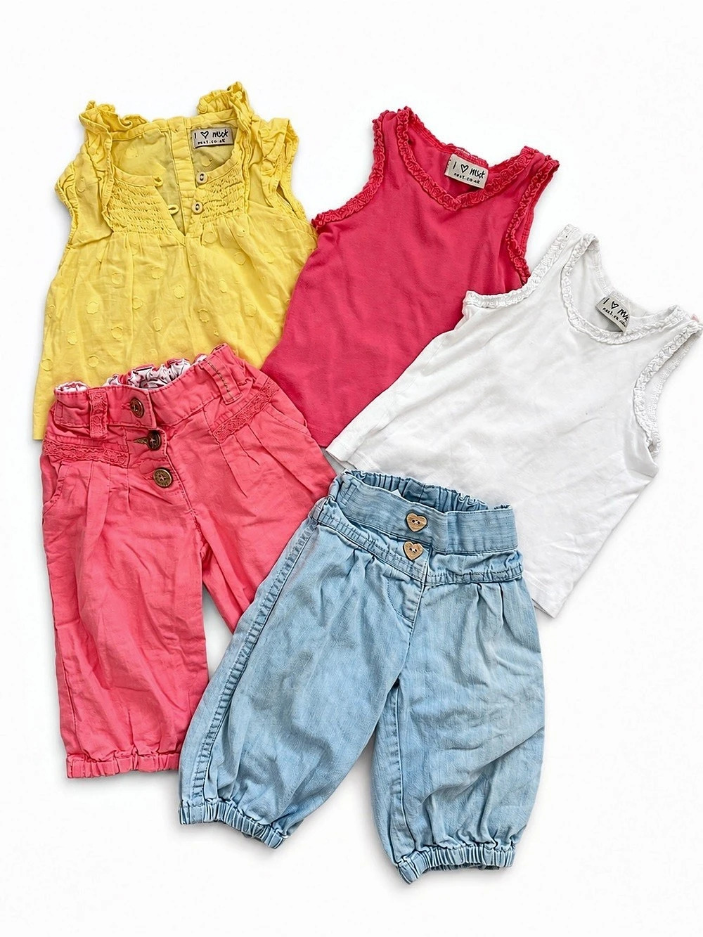 Next Girls 5 Piece Clothing Lot 12-18 Months 86cm Tops Pants